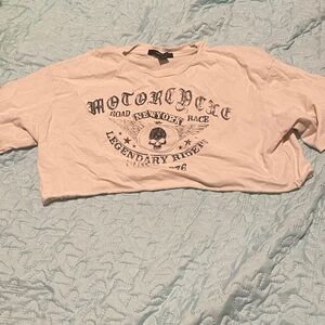 Forever 21 Cream Graphic Tee